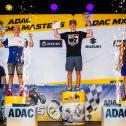 Podium ADAC MX Junior Cup 125: Mike Gwerder, Simon Längenfelder, Camden McLellan